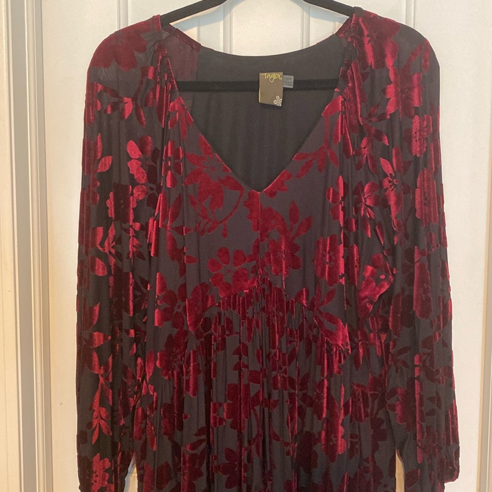 Velvet textured dress